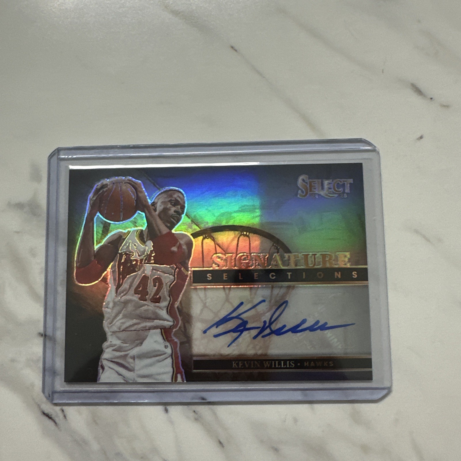 Panini Select Kevin Willis Signature Selections Autographed Insert Hawks NBA