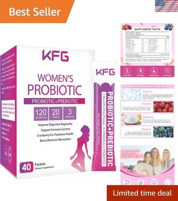 Women's Probiotic Powder, with 100 Billion CFUs, 20 Strains, 3Organic Prebiot...