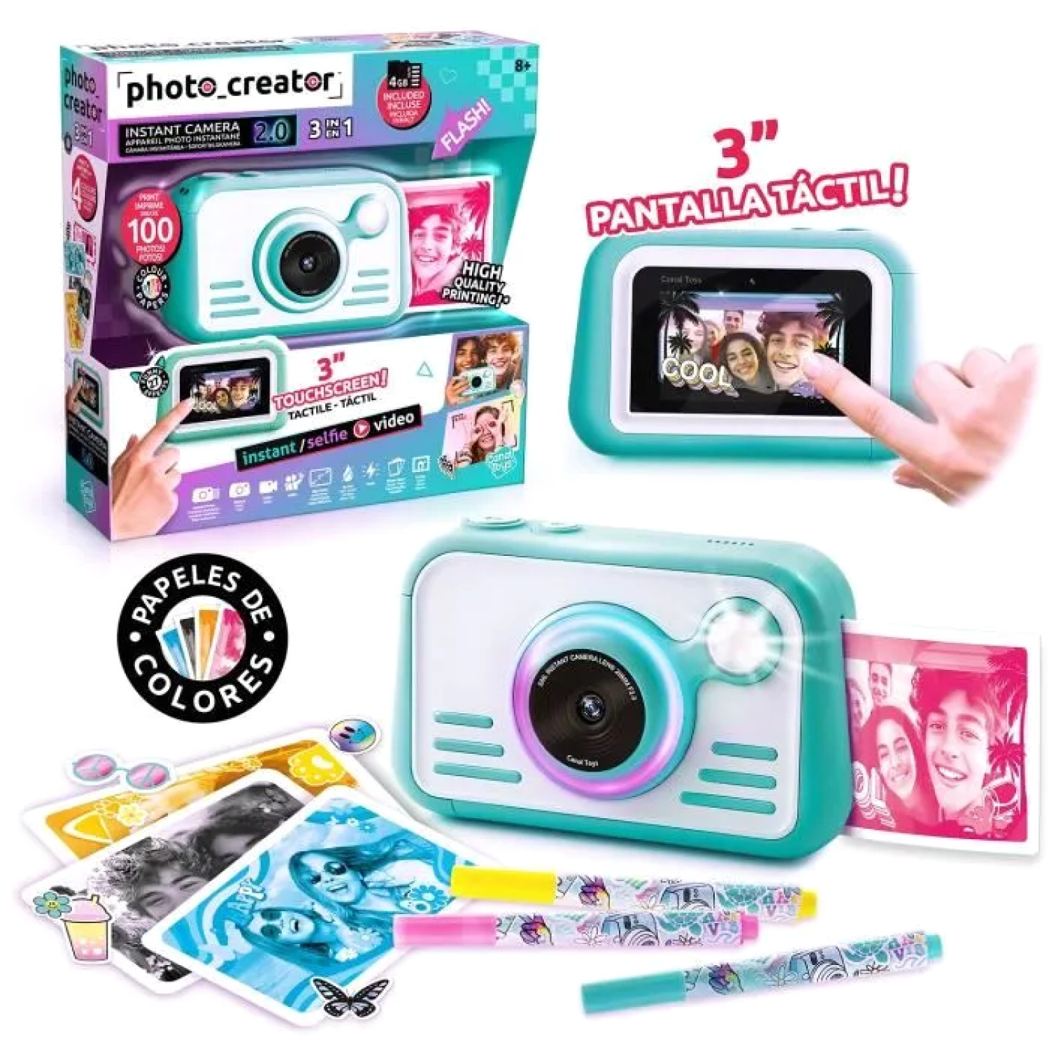 Appareil photo instantané Creator CLK 046 HD pour pimenter vos soirées et vacances