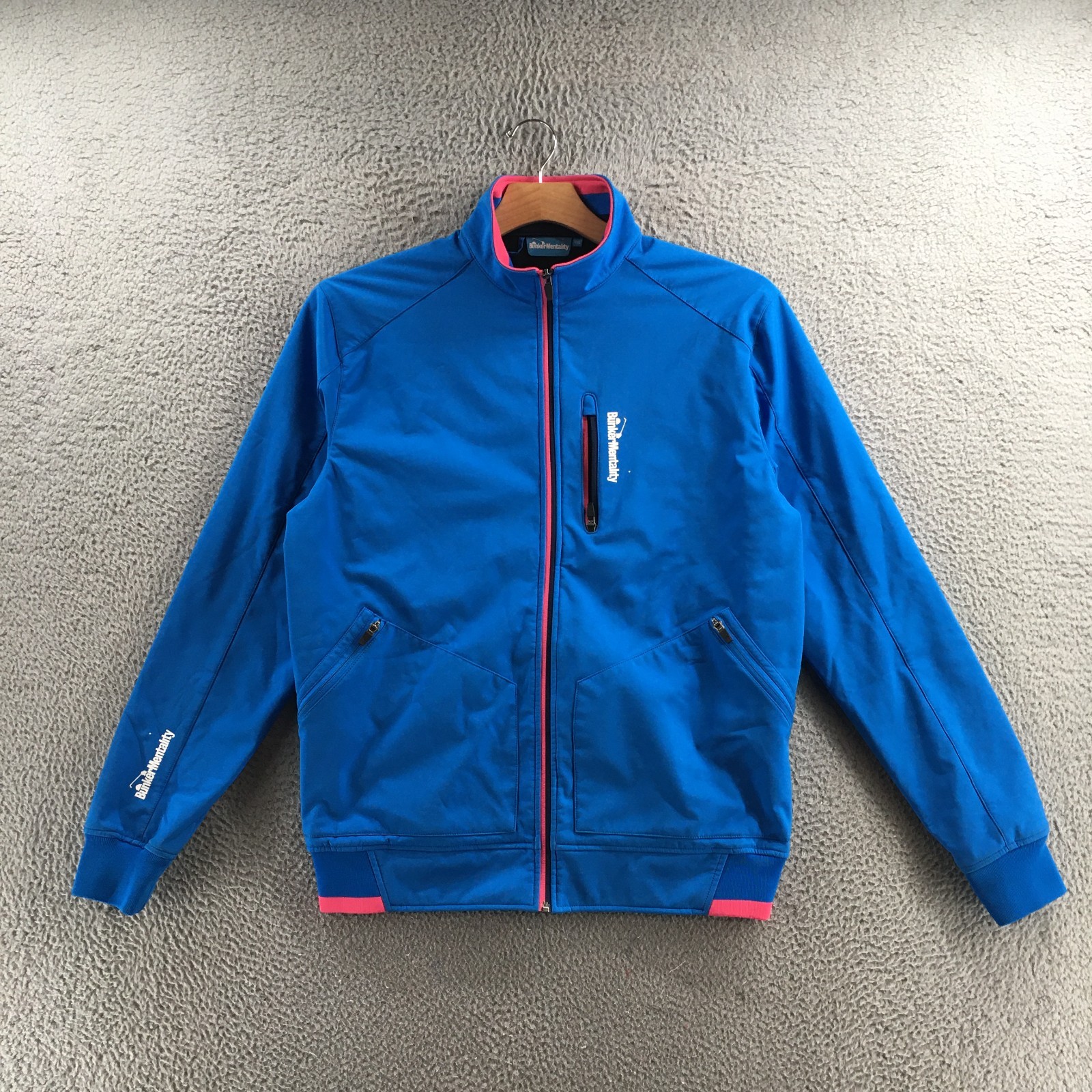 Bunker Mentality Basic Jacket Men XXL Blue Polyes… - image 1