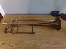 VINTAGE HARRY B. JAY COLUMBIA SLIDE TROMBONE