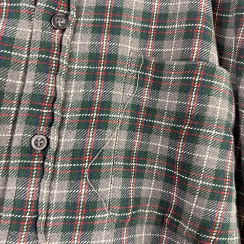 GAP Vintage 90s Retro Green Red Plaid 100% Cotton Button Up Flannel Shirt Mens L by GAP, $29.49 - Photo 3