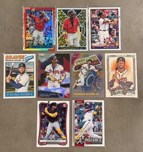 MLB BASEBALL TOPPS 2025/2026 RONALD ACUÑA JR. CARD LOT ATLANTA BRAVES