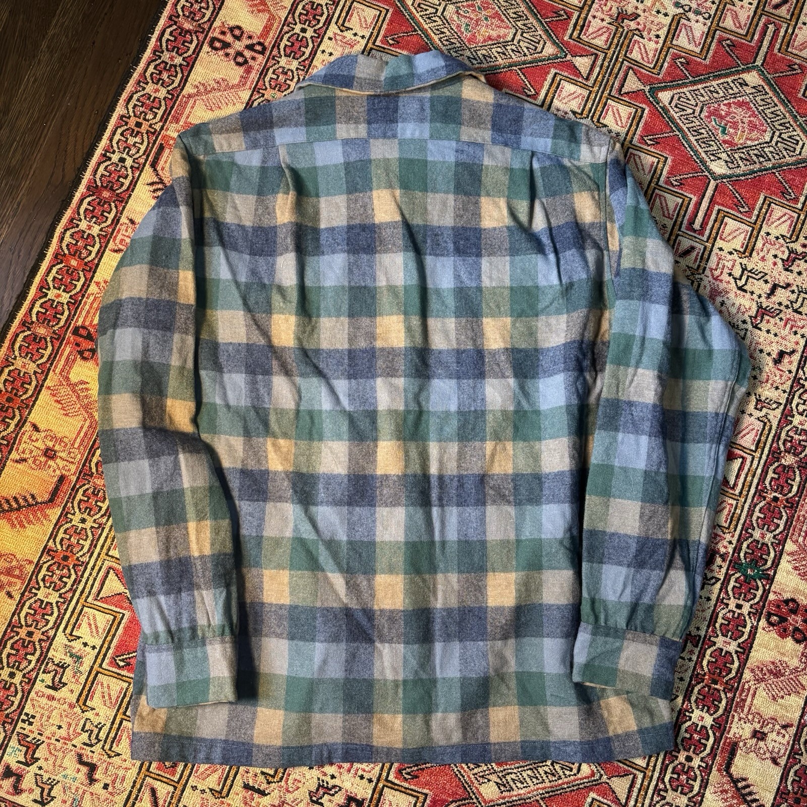 Vintage Pendleton Loop Collar Wool Button Up Boar… - image 2