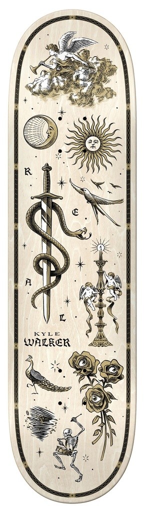 Real Kyle Walker Engraved 8.38 Skateboard Deck