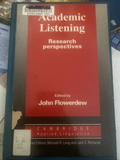 Academic Listening.  Research Perspectives Ed...