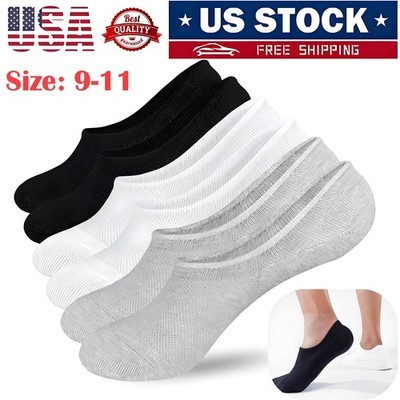 6× Men's Summer No Show Socks Low Cut Anti-slid Casual Invisible Liner Socks USA