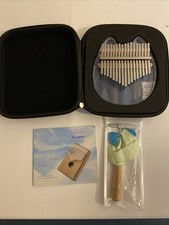Beveetio Clear 17-Key Kalimba Thumb Piano with EVA Case, Cat Shape