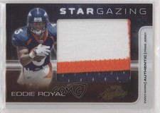 2008 Playoff Absolute Memorabilia Jumbo Materials Prime 1/25 Eddie Royal i5f