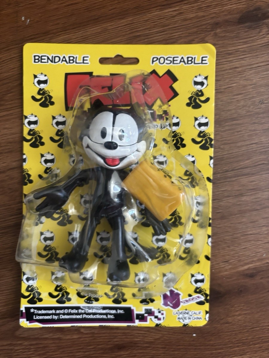 RARE Felix the Cat 5 Inch Poseable Bendable Figure with Magic Bag