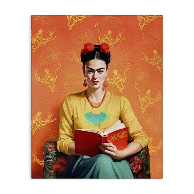 Modern Frida Kahlo Canvas Wall Art by Amanda Greenwood