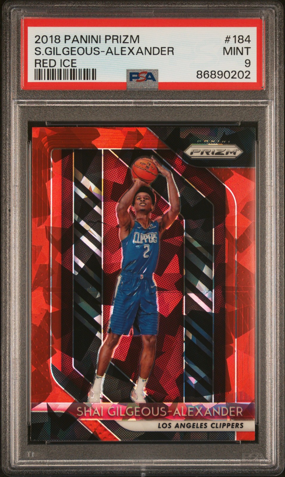 Shai Gilgeous-Alexander Red Ice Prizm #184