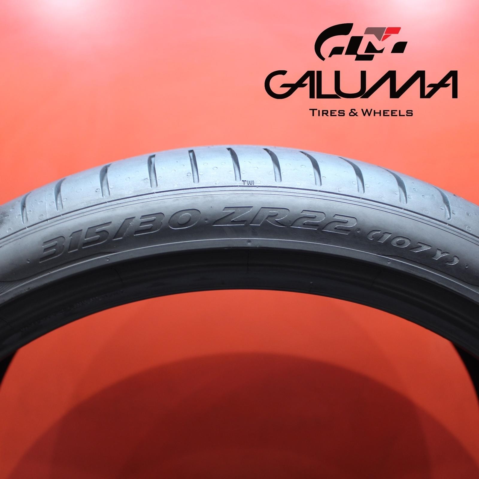 1X Tire LikeNEW Pirelli P Zero PZ4 315/30/22 315/30ZR22 3153022 BENTLEY #66366
