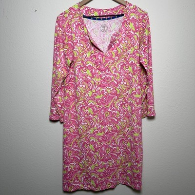 Banana Boat Women UPF 50 Sun Protection Dress XL Pink Green Paisley Print  Beach | eBay