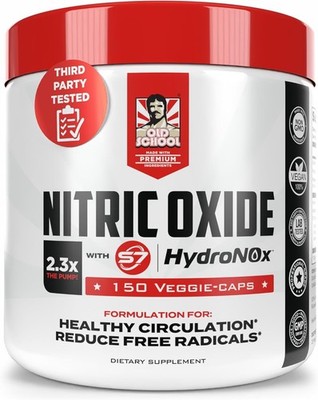 Old School Labs Nitric Oxide Pre-Workout Supplement with HydroNOx & S7 Blend