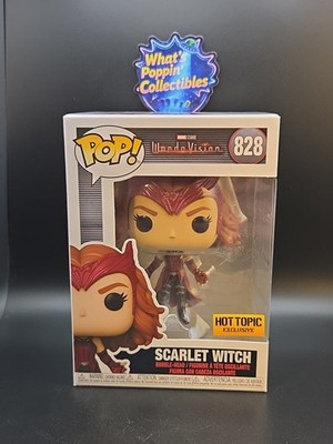 Funko Pop! Vinyl: Marvel Scarlet Witch Hot Topic (Exclusive) #828 W/ Protector 