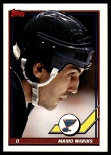 1991-92 Topps Mario Marois St. Louis Blues #82