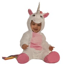 WHITE/PINK UNICORN Baby/Toddler Halloween Costume 3-6, 6-12, OR 18-24 Months NEW