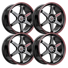 Set-4 Spec-1 Spt-33 19x8.5 5x100 38mm Black Red Wheels Rims 19 Inch Set-4 Spec-1 Spt-33 19x8.5 5x100 38mm Black Red Wheels Rims 19 Inch
