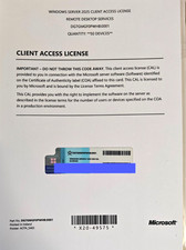 Microsoft RDS Client Access Licenses, Windows Server 2025 RDS CAL, 50 Devices