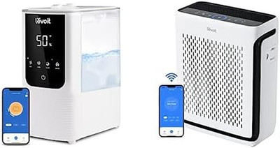 Oasismist Smart Cool and Warm Mist Humidifiers for Bedroom Large Room Home, Whit