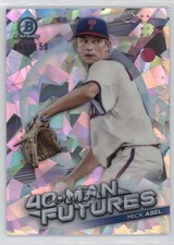 2021 Bowman Chrome 40-Man Futures Atomic Refractor /150 Mick Abel #FMF-14 0l1s