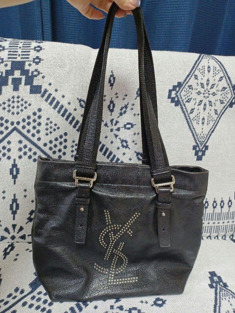 Borsa a tracolla Yves Saint Laurent YSL Cassandra pelle nera autentica F0606529