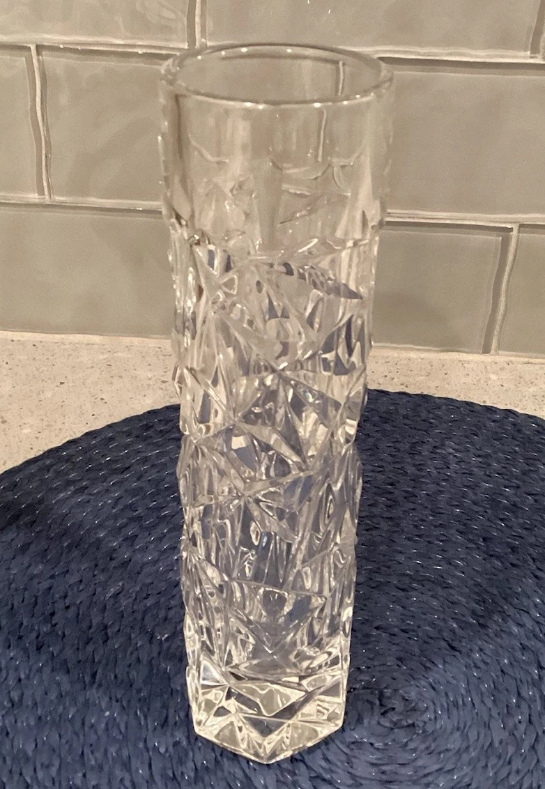 Tiffany & Co. クリスタル花瓶 Tiffany and Co Crystal Swirl Optic 8 Inch Flower Vase | eBay