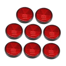  8 Pcs Round Rear Reflectors Screw on Safety Spoke Reflective Gate Posts 