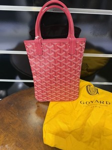 希少】GOYARD PVC X LEATHER TOTE BAG PINK Goyard Soft Pink Marie 