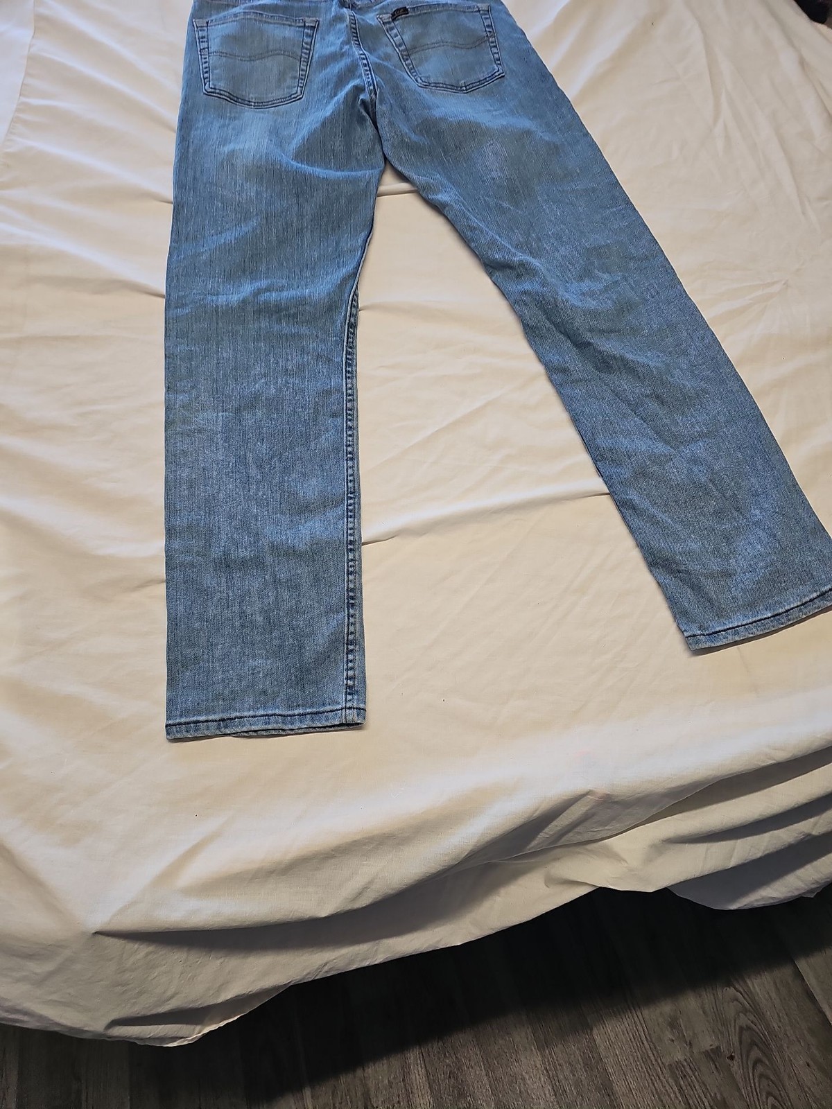 Lee Regular Fit Blue Denim Jeans for Men w30 l32 CC948 image 3
