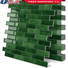 Thickened 3D Peel Stick Vinyl Tile Heat Resistant Kitchen Bathroom