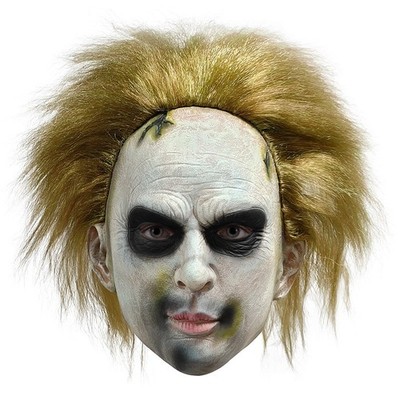 Realistic Gold Hair Clown Mask Latex Robber Helmet Halloween Killer Cos Headgear