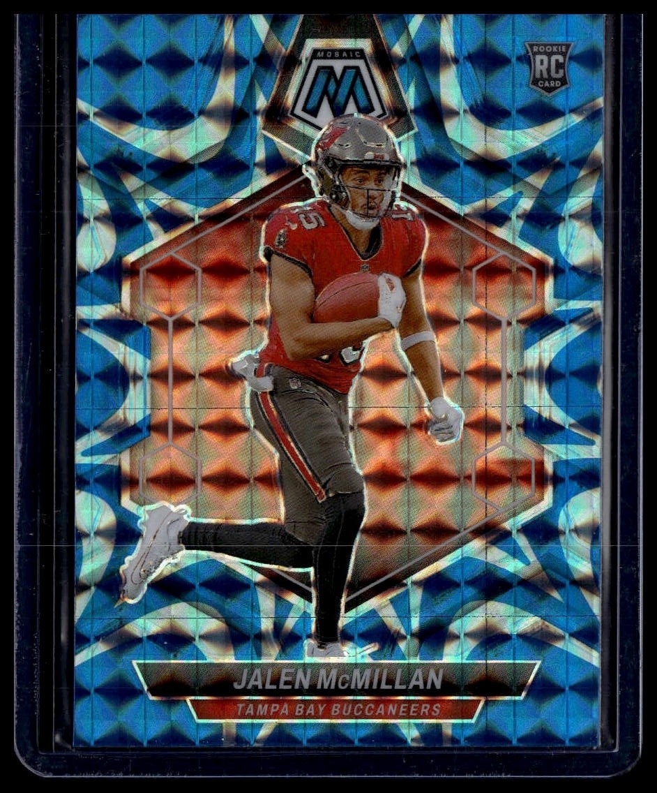 2024 Panini Mosaic #373 Jalen McMillan Mosaic Reactive Blue