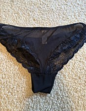 Vintage 90s Frilly Lace Sheer Ruffle Panties Size Medium New
