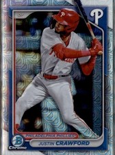 2024 Bowman - Chrome Prospects Mojo Refractors #BCP-17 Justin Crawford Near Mint