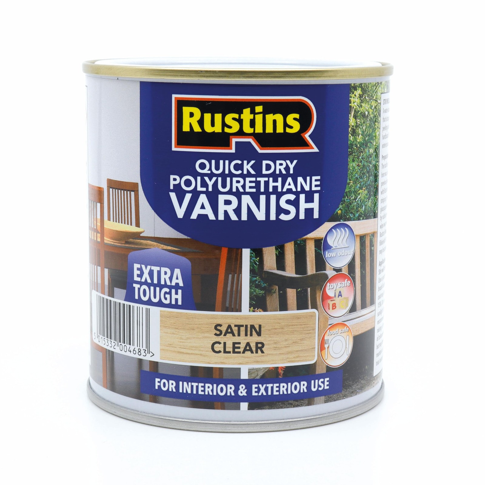 RUSTINS Quick Drying Poly Varnish Satin Clear 1ltr 12290₽