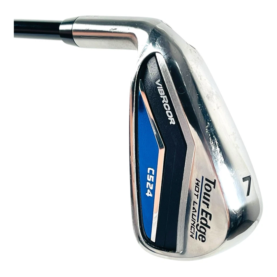 Tour Edge Hot Launch C524 VIBRCOR 7 Iron Tensei AV Graphite 65g Stiff 37.5" Left - Image 3 of 4