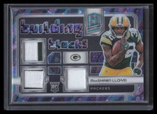 Bloques de construcción Panini Spectra 2024 materiales MarShawn Lloyd RC triple parche 3/5