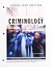 Criminology (Justice Series) - Loose Leaf, by Schmalleger Frank - New