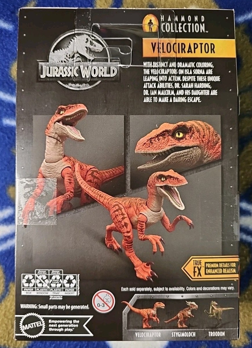 Jurassic World Hammond Collection VELOCIRAPTOR figure True FX In