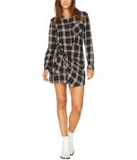 Sanctuary Clothing Womens Plaid Shirt Dress