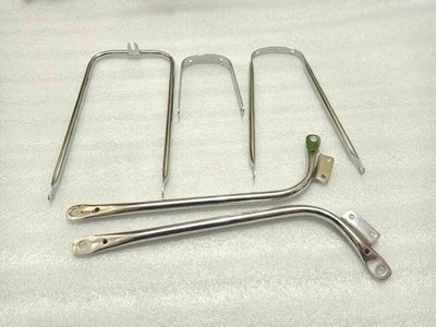 Passt Für BSA A10 Road Rocket Chrom Kotflügelhalter Set Vorne Hinten 1956 B284
