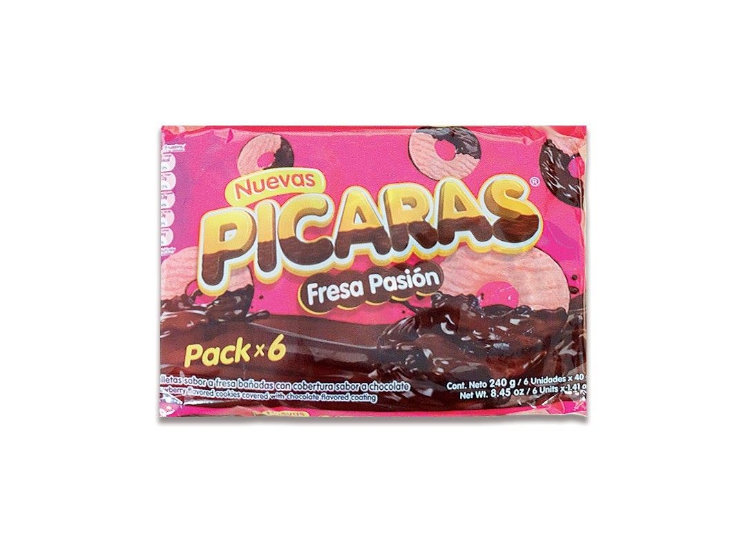 GALLETAS - PICARAS - FRESA PACK X 6 - ESPECIAL X 2