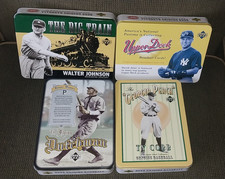 2005 Upper Deck Origins Baseball Empty Tin Set of 4 JETER Cobb WAGNER Johnson