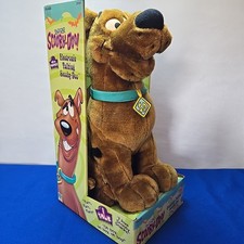 Cartoon Network Talking Scooby Doo Plush 14" Hanna-Barbera 1998 Needs Batteries