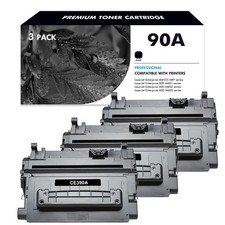 3PK CE390A 90A Toner Cartridge For HP Laserjet Enterprise 600 M601dn M601n M602n