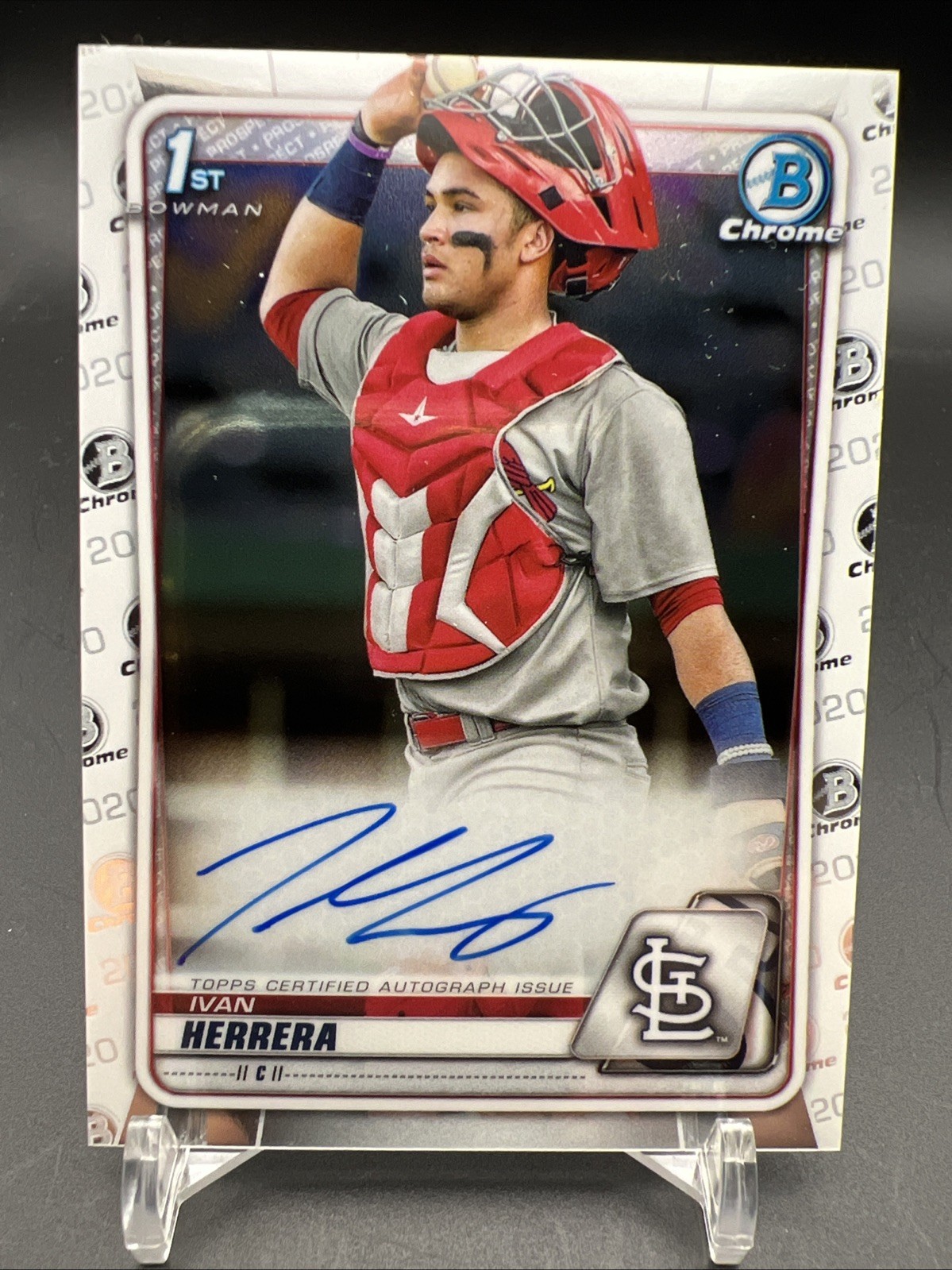 2020 Bowman Chrome 1st Ivan Herrera RC Rookie Auto