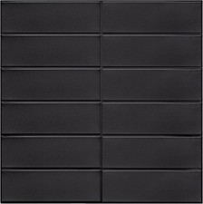 Backsplash Tile for Kitchen Peel and Stick, New 12 12inch, Matte Black