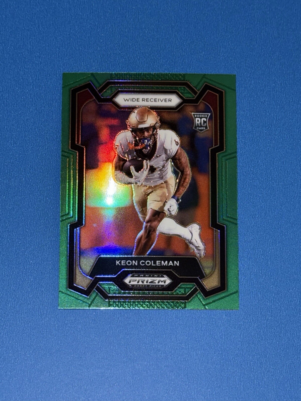 2024 Panini Prizm Draft Picks Green Prizm Keon Coleman RC Rookie Card #120
